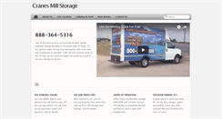 Desktop Screenshot of cranesmillstorage.com